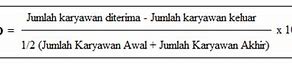 Cara Hitung Turnover Ratio